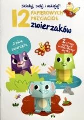 okładka 12 papierowych przyjaciół zwierzaków. Dzikie... książka | Praca Zbiorowa