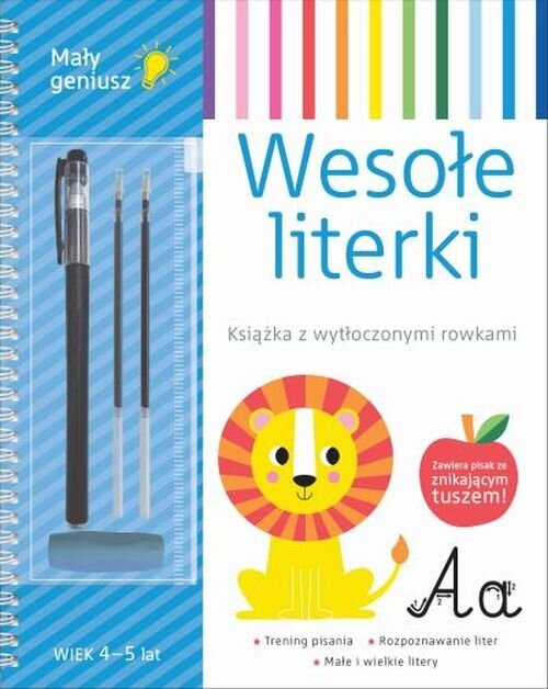 okładka Mały geniusz WESOŁE LITERKI książka