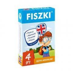 okładka 4 gry angielski fiszki książka | Praca Zbiorowa