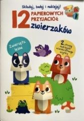 okładka Zwierzęta leśne. Wycinanka. 12 papierowych zwierzątek książka | Praca Zbiorowa