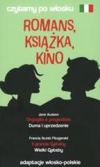okładka Romans, książka, kino. Czytamy po włosku książka | Francis ScottFitzgerald, Jane Austen