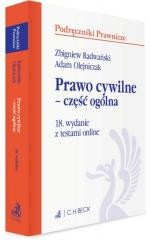 okładka Prawo cywilne - część ogólna z testami online książka | Adam Olejniczak, Radwański Zbigniew