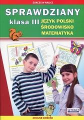 okładka Sprawdziany SP 3 J. polski. Środowisko. Matematyka książka | Praca Zbiorowa