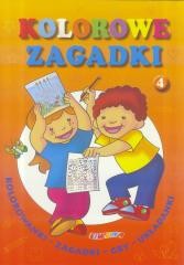 okładka Kolorowe zagadki nr.4 książka | Praca Zbiorowa