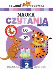 okładka Sylabki Tygryska. Nauka czytania z.2, poziom 2 książka | Elżbieta Lekan, Joanna Myjak