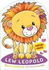 okładka Zwierzakowe kolorowanki. Lew Leopold książka | Praca Zbiorowa