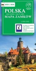 okładka Polska mapa zamków 2025/2026 1:800 000 książka | Praca Zbiorowa