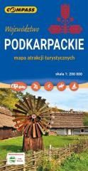 okładka Mapa atrakcji turystycznych Podkarpackie książka | Praca Zbiorowa