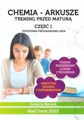 okładka Chemia - arkusze. Trening przed maturą cz.1 ZR książka | Bieniek Grażyna