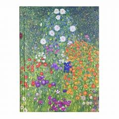 okładka Notatnik szyty Ogród Kwiatowy G. Klimt książka