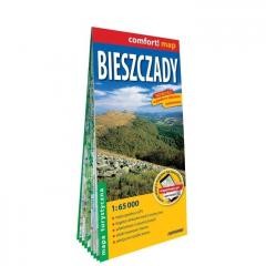 okładka Comfort! map Bieszczady 1:65 000 laminowana książka | Praca Zbiorowa