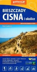okładka Mapa tur. - Bieszczady, Cisna i okolice 1:25 000 książka | Praca Zbiorowa
