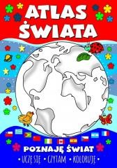 okładka Atlas świata. Poznaję świat. Uczę się, czytam, kol książka | Agnieszka Wileńska