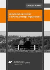okładka Opowiadania potoczne w świetle genologii lingwisty książka | Katarzyna Wyrwas