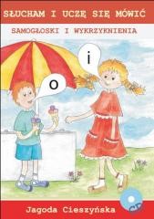 okładka Słucham i uczę się mówić. Samogłoski i wykrzykn. książka | Jagoda Cieszyńska