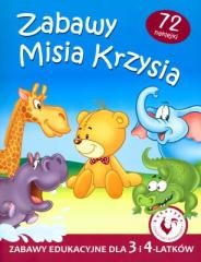 okładka Zabawy Misia Krzysia - Zabawy edukacyjne książka