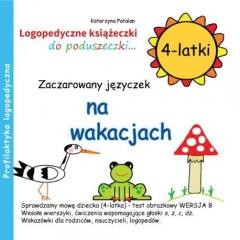okładka Zaczarowany języczek na wakacjach 4 latki książka | Patalan Katarzyna
