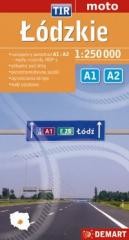 okładka Łódzkie dla zawodowców. TIR. Mapa samochodowa książka | Praca Zbiorowa