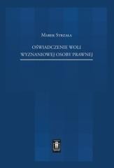 okładka Oświadczenie woli wyznaniowej osoby prawnej książka | Marek Strzała