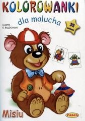 okładka Kolorowankii dla malucha. Misiu książka | Praca Zbiorowa