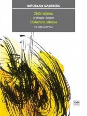 okładka Zbiór tańców na skrzypce i fortepian PWM książka | Gąsieniec Mirosław