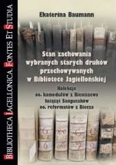 okładka Stan zachowania wybranych starych druków książka | Ekaterina Baumann