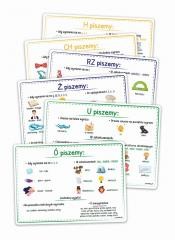 okładka Plansze edukacyjne A4 - Ortografia 6 kart książka