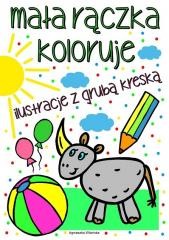 okładka Mała rączka koloruje. Ilustracje z grubą kreską książka | Agnieszka Wileńska