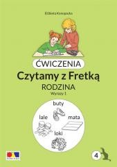 okładka Ćwiczenia. Czytamy z Fretką cz.4 Rodzina. Wyrazy 1 książka | Elżbieta Konopacka