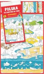 okładka Polska. Od Bałtyku do Tatr. Kolorowanka XL książka | Praca Zbiorowa