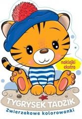 okładka Zwierzakowe kolorowanki. Tygrysek Tadzik książka | Praca Zbiorowa