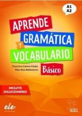 okładka Aprende gramatica y vocabulario basico A1+A2 ćw. książka | Praca Zbiorowa