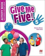 okładka Give Me Five! 5 Activity Book + kod online książka | Donna Shaw, Rob Sved