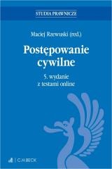 okładka Postępowanie cywilne z testami online książka | Praca Zbiorowa