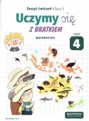 okładka Uczymy się z Bratkiem 3 Matematyka ćw. cz. 4 książka | Praca Zbiorowa