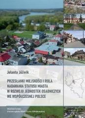 okładka Przesłanki miejskości i rola nadawania statusu... książka | Jóźwik Jolanta