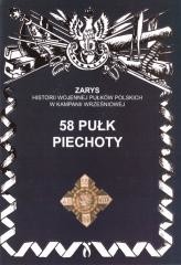 okładka 58 Pułk Piechoty książka