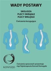 okładka Wady postawy. Skolioza, plecy okrągłe, plecy wklęs książka | Konrad Domagała