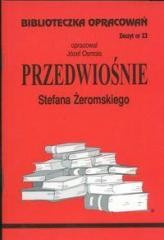 okładka Biblioteczka opracowań nr 023 Przedwiośnie książka | Józef Osmoła