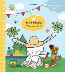 okładka Królik Fikołek i pierwsze słowa książka | Ola Panek