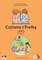 okładka Czytamy z Fretką cz.5 Lato. Wyrazy 2 książka | Kat, Elżbieta Konopacka, Anna Rutkowska-Zielińska