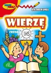 okładka Wierzę Credo kolorowanka dla dzieci książka | Praca Zbiorowa