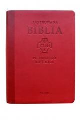 okładka Ilustrowana Biblia pierwszego Kościoła, czerwona książka | Praca Zbiorowa
