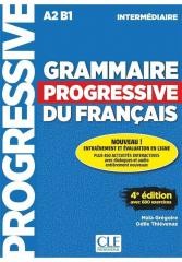 okładka Grammaire progressive niveau intermediaire A2/B1 książka | Thievenaz Odile, Maa Grgoire