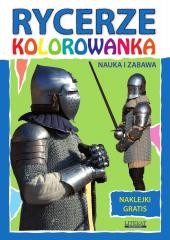 okładka Rycerze. Kolorowanka z naklejkami książka | Beata Guzowska