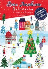 okładka Malowanka Boże Narodzenie z listem do Mikołaja książka | Praca Zbiorowa