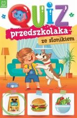 okładka Quiz przedszkolaka ze słonikiem książka | Praca Zbiorowa