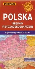 okładka Mapa - Polska regiony fizycznogeograficzne książka | Praca Zbiorowa