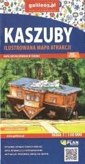 okładka Kaszuby. Ilustrowana mapa atrakcji 1:130 000 książka | Praca Zbiorowa