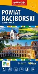 okładka Mapa - Powiat Raciborski 1:50 000 wodoodporna książka | Praca Zbiorowa